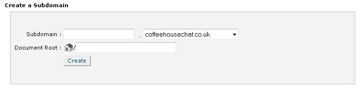 CreateSubDomain